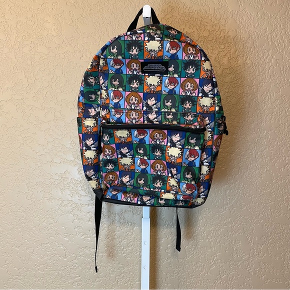 My Hero Academia Funimation Full Color All Over Print Backpack School Bag Unisex - Picture 2 of 12